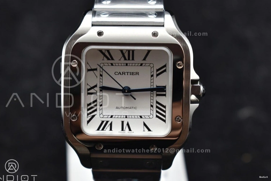 Bracelet BVF 35mm Edition de MIYOTA Dial on Cartier Best V2 9015 White 1:1 SS SS Santos SmartLinks 1207